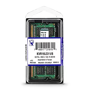 Kingston Technology 8GB 1600MHz DDR3L (PC3-12800) 1.35V Non-ECC CL11 SODIMM Intel Laptop Memory KVR16LS11/8