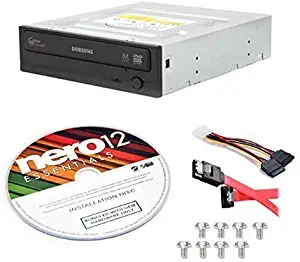 Samsung Electronics SH-224FB/BSBE-KIT 24x SATA Half Height DVD-Writer Internal Optical Drive + Nero 12 Essentials + Sata Cable Kit