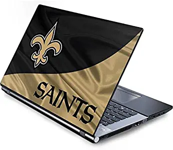 Skinit Decal Laptop Skin for Generic 17in Laptop (15.2in X 9.9in) - Officially Licensed NFL New Orleans Saints Design