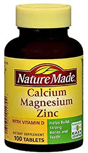 Nm Calcium Magnesium Zinc Size 100ct Nm Calcium Magnesium Zinc Tab 100ct