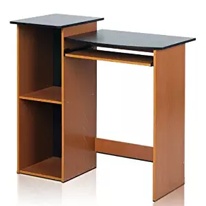 Furinno 99914R1LC/BK Econ Multipurpose Computer Writing Desk, Light Cherry/Black