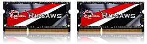 G.SKILL Ripjaws Series 16GB (2x8GB) 204-Pin DDR3 SO-DIMM DDR3L 1600 (PC3L 12800) Laptop Memory Model F3-1600C9D-16GRSL