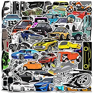 61 Packs JDM Racing Car Stickers Water Bottles Laptop Phone Motorcycle Computer Guitar Skateboard Hydroflasks Sport Car Racing Vinyl Sticker Waterproof Aesthetic Trendy Decals for Teens Boys Adults