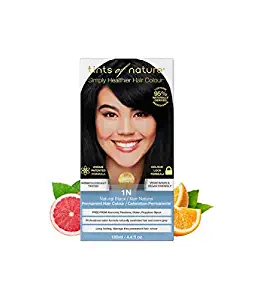 Tints of Nature 1N Natural Black Permanent Hair Dye, Single