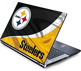 Skinit Decal Laptop Skin for Generic 17in Laptop (15.2in X 9.9in) - Officially Licensed NFL Pittsburgh Steelers Design