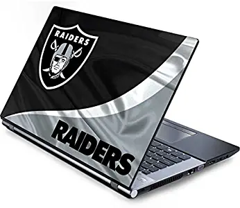 Skinit Decal Laptop Skin for Generic 17in Laptop (15.2in X 9.9in) - Officially Licensed NFL Las Vegas Raiders Design