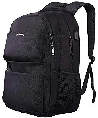 School Backpack with Laptop Pocket USB Charging Port for BusinessTravel College