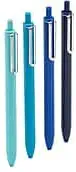 Assorted Blues Retractable Gel Luxe Pens, Set of 4