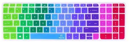 Keyboard Cover Compatible with HP Envy x360 m6-ae151dx m6-p113dx m6-w 15.6" /HP Pavilion 15-ab 15-ac 15-ae 15-af 15-an 15-ak 15-as 15-au 15-ay 15-ba 15-bc 15-bk Series/HP OMEN 15-ax(Rainbow)