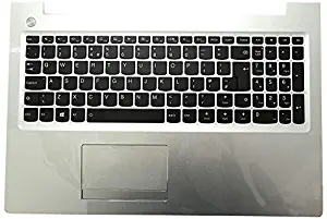 GAOCHENG Laptop PalmRest&Keyboard for Lenovo Ideapad 510-15 510-15IKB 510-15ISK United Kingdom UK 5CB0M31107 Upper Case with Touchpad Backlit New