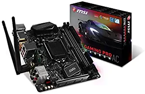MSI Performance Gaming Intel Z270 DDR4 HDMI USB 3 mini-ITX Motherboard (Z270I GAMING PRO CARBON AC)