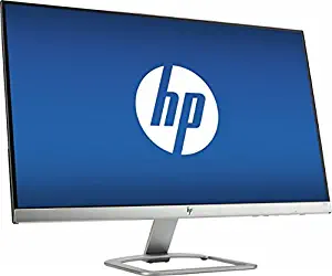 HP 27" Widescreen IPS LED Flat-panel HD Monitor, 1920x1080 at 60Hz, 7ms response time, 178 degrees horizontal and vertical viewing angles, 10,000,000:1 dynamic contrast ratio, HDMI