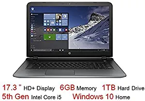 HP Pavilion 17.3-inch HD+ Display Laptop (5th Gen Intel Core i5-5200u Processor, 6GB DDR3L RAM, 1TB HDD, Windows 10), Natural Silver