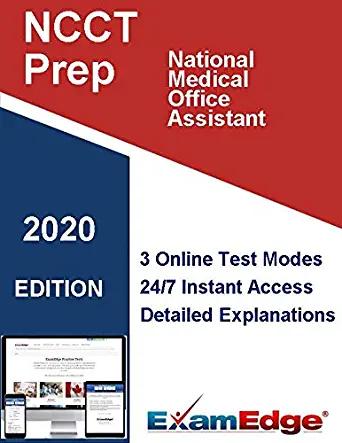 NCCT National Medical Office Assistant Certification20-Test Bundle with 2000 Unique Test Questions