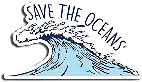 Save The Ocean Sticker Nature Stickers Waterbottle Sticker Tumblr Stickers Laptop Stickers Vinyl Stickers