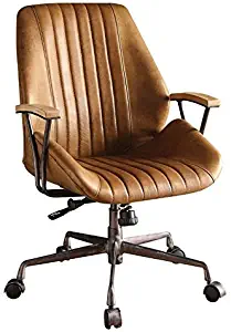 Acme Hamilton Top Grain Leather Office Chair in Coffee Leather