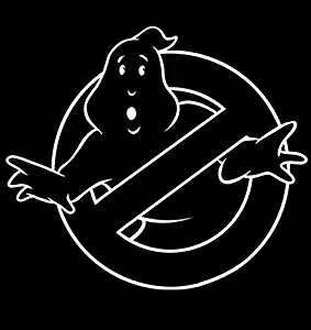 CCI Ghostbusters Logo Decal Vinyl Sticker|Cars Trucks Vans Walls Laptop| White |5.25 x 4.75 in|CCI502