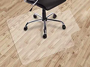 Dinosaur Office Chair mat for Hard Floors, 36" X 48" Transparent Floor Mats, Easy Glide for Chairs, Wood/Tile Protection Mat for Office & Home (36" X 48" with Lip)
