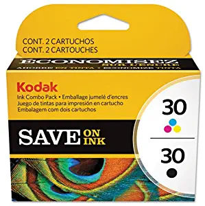 KODAK 8781098 2880674 Color Combo (30) Ink, Black; Tri-Color, 2/PK