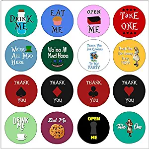 Creanoso Alice in Wonderland Stickers (10-Sheet) – Mad Hatter Party Favors – Awesome Stocking Stuffers Gifts for Kids Boys Girls Children – Baby Shower Classroom School Reward Incentives – Decal Decor