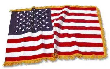 US Flag Store USA35ICF-COTTON Indoor American Flag 3ft x 5ft Cotton, Red, White, Blue, Gold