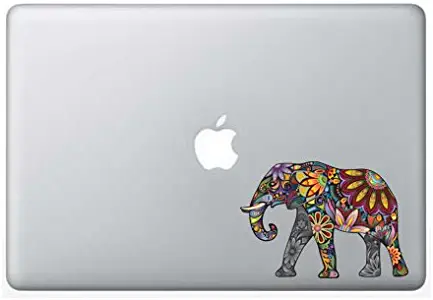 Colorful Elephant - 5 Inch - Apple Macbook Laptop Decal